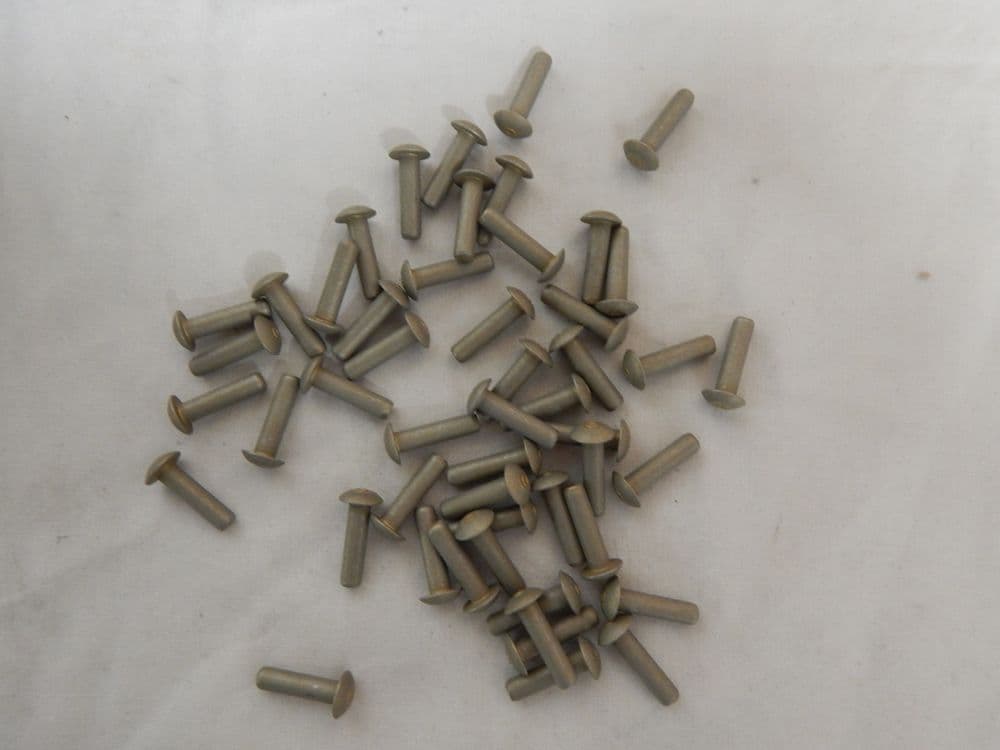 50 x Solid Aircraft Rivets 4mm Diameter 15mm Length DIN65260-40150K GR2B-9