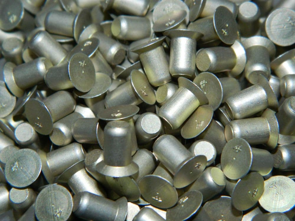 50 x Solid Rivets Countersunk Diam 3/16