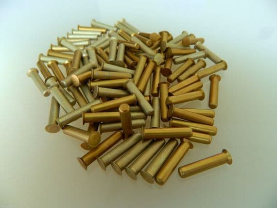 50 x Solid Rivets Countersunk Diam 5/32