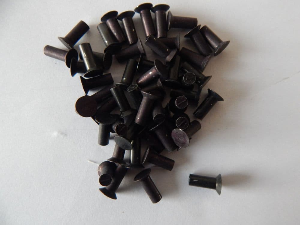 53 x Rivets Csk Light Alloy Black 3/16