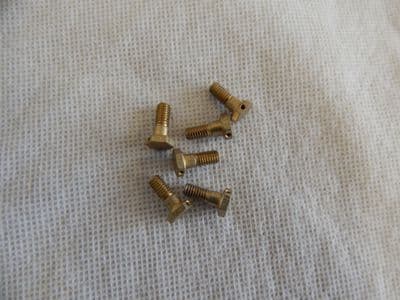 6 x M4-0.7 Bolts Hex Head Steel Length 3/8
