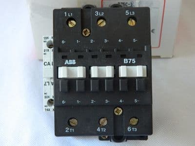 ABB Control B75C-2 Relay Contactor, 3 Pole, Din Mount, 220V AC / 50Hz  [1R11B]