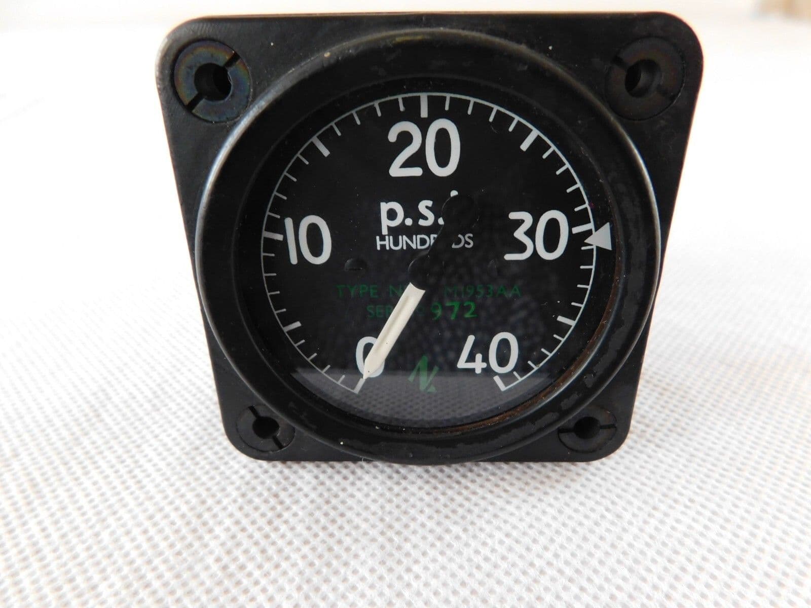 Aircraft 0-400 PSI Pressure Gauge Type M1953AA D6B