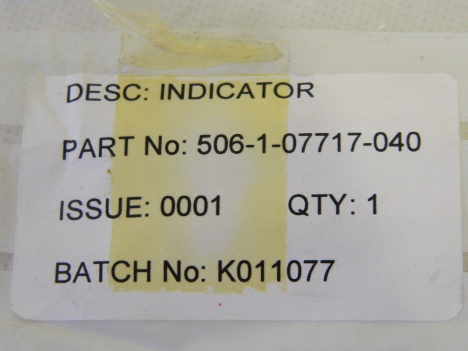 Aircraft 3 Position Magnetic Indicator Part No 506-1-07717-040 1R4D