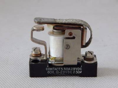 Aircraft 30 Amp Relay, 28vdc with 12 to 29v DC Coil [1R1C]