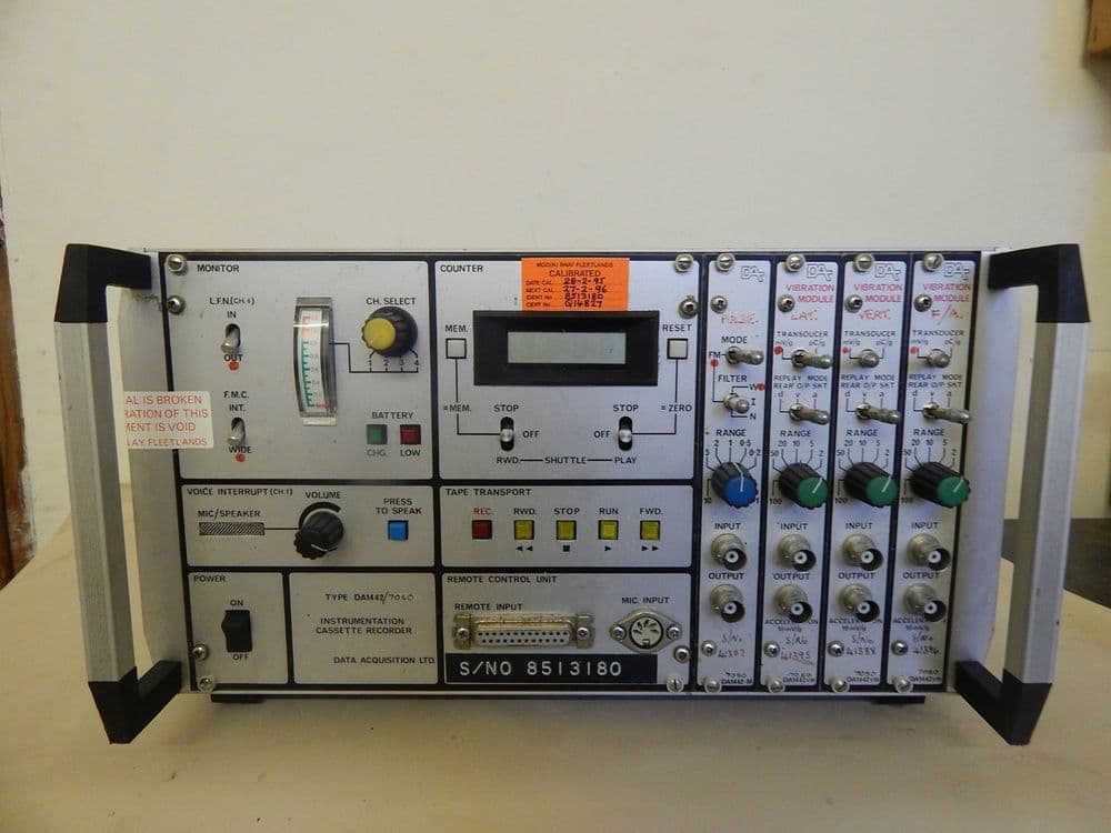 Aircraft Airborne Instrumentation Tape Recorder Part No Type DA 7050 1R15A