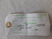 Aircraft Blue Instrument Lamps Light Lens [D5B]