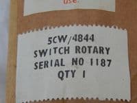 Aircraft Cockpit Anti Ice Rotary Switch As Used In Canberra Aircraft [1R10C]