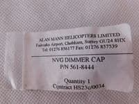 Aircraft Cockpit Navigation Dimmer Cap, Part No 561-8444 [D4D]