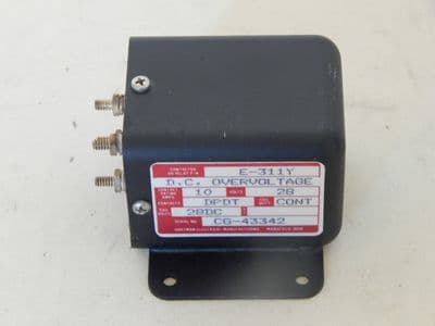 Aircraft DC Over Voltage Sensor 28 Volt 10 Amp Part No E311Y [1R1B]