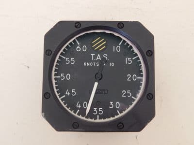 Aircraft Elliott True Airspeed Indicator 100-600 Knots Type 81-27-01 [1R2B]