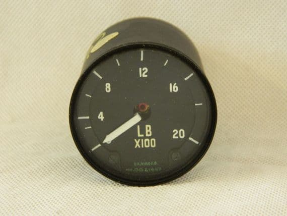 Aircraft Fuel Gauge, Used In Nimrod Aircraft, Part No. 6A/4344780 [1R10A]