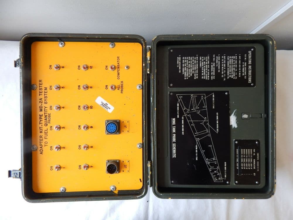 Aircraft Fuel Quantity Test Adapter Kit Type MD-2A by Lockheed PL5