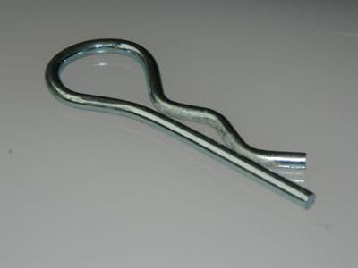 Aircraft Locking Pin, BZP Plated Mild Steel, Length 105mm, Wire Diam 5mm [i14]