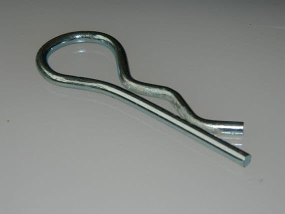 Aircraft Locking Pin, BZP Plated Mild Steel, Length 105mm, Wire Diam 5mm [i14]