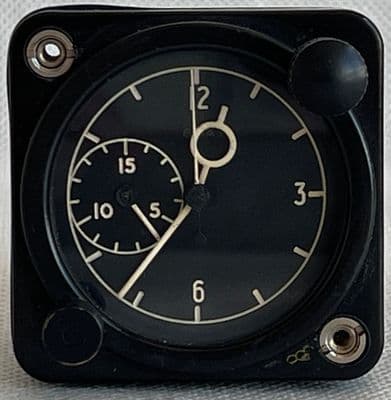 Aircraft MK5 8 Day Clock, Part No. SF10TFC01, Very Good Condition [1R7B2]