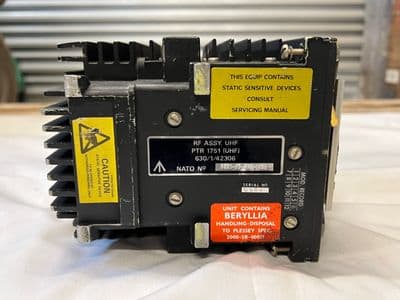 Aircraft PTR 1751 Radio Frequency UHF RF Assembly, ARI23301  [GR7B]