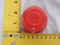 Aircraft Red Dome / Globe, Lens / Light Cover, Glass, 6.5cm Diameter [GR2D]