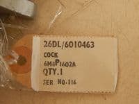 Aircraft Saunders Fuel Cock Valve, Part No. 6M4P1602A,Type No. 112BB04 [1R1B]