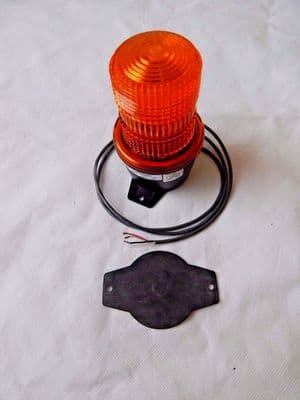 Amber Strobe Warning Alarm Light, Model LP3T, 12-48 VDC [1R11E]