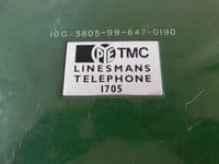 Army PTC405 Linesman Field Telephone, Type 1705  [PL56]