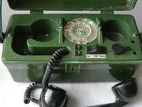 Army PYE704B Linesman's Field Telephone, Film TV Prop, Spares/Repair [1R12C]