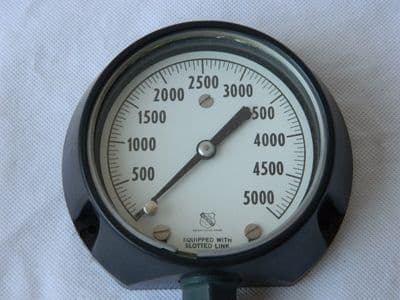 Ashcroft Pressure Gauge, 0-5000 PSI, Size 3 1/2
