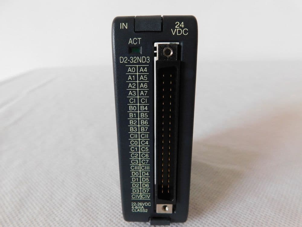 Discrete Input Module 32 Channels Automation Direct D2-32ND3 Discrete Input Module 32 Way 24VDC D5B