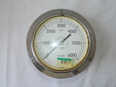 Be Cu 0-6000 PSI Pressure Gauge Ref No 4G/4430094 [1R10B]