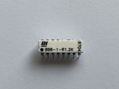 Bi Technologies 16 Pin Bussed Resistor Network, 1.2K Ohms [3R1C, EC34]
