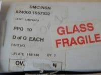 Box of 10 x 311R Aircraft Instrument Panel Lights Red 28V Volt [1R6E]