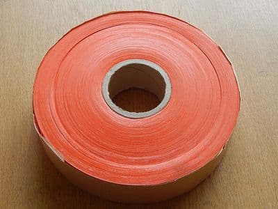 British Army Orange 38mm Mine And Minefield Marking Tape, Unopened Roll [1R1C]