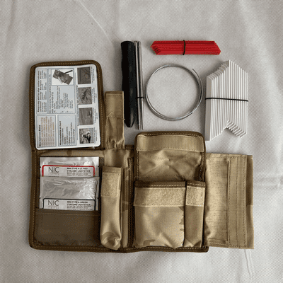 British Army Personal Mine Extraction Kit In Desert DPM Pouch, EOD009700 [1R7D2]