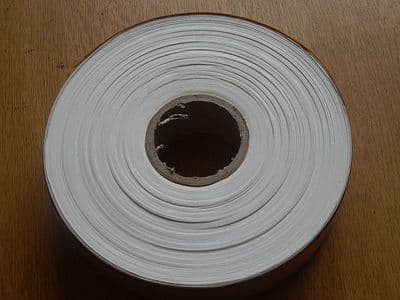 British Army White 38mm Mine And Minefield Marking Tape, Unopened Roll [1R10A]