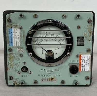 Burndept CT443 20mW-1.5W Absorption Wattmeter, Tested and Working [CL7D]