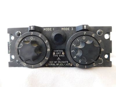 Canberra Aircraft IFF Control Unit Type 6465, From WT212 [1R9B]