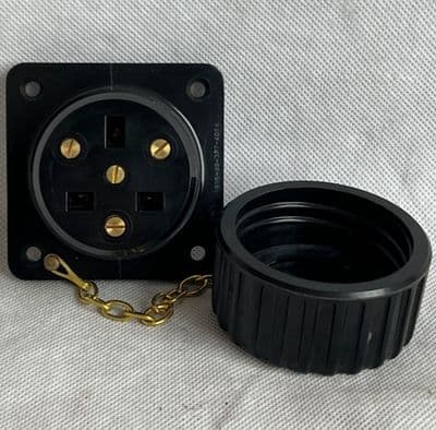 Clansman Radio Generator 3 Pin Plug Bulkhead Connector [1R8C]