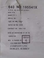Clevis Pin, Steel, GM-B-75958B, 2.5