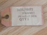 Comet Aircraft Special Spanner Tool Part No 6-Y-343A [1R10D]