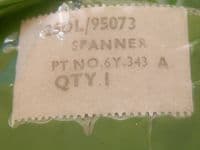 Comet Aircraft Special Spanner Tool Part No 6-Y-343A [1R10D]