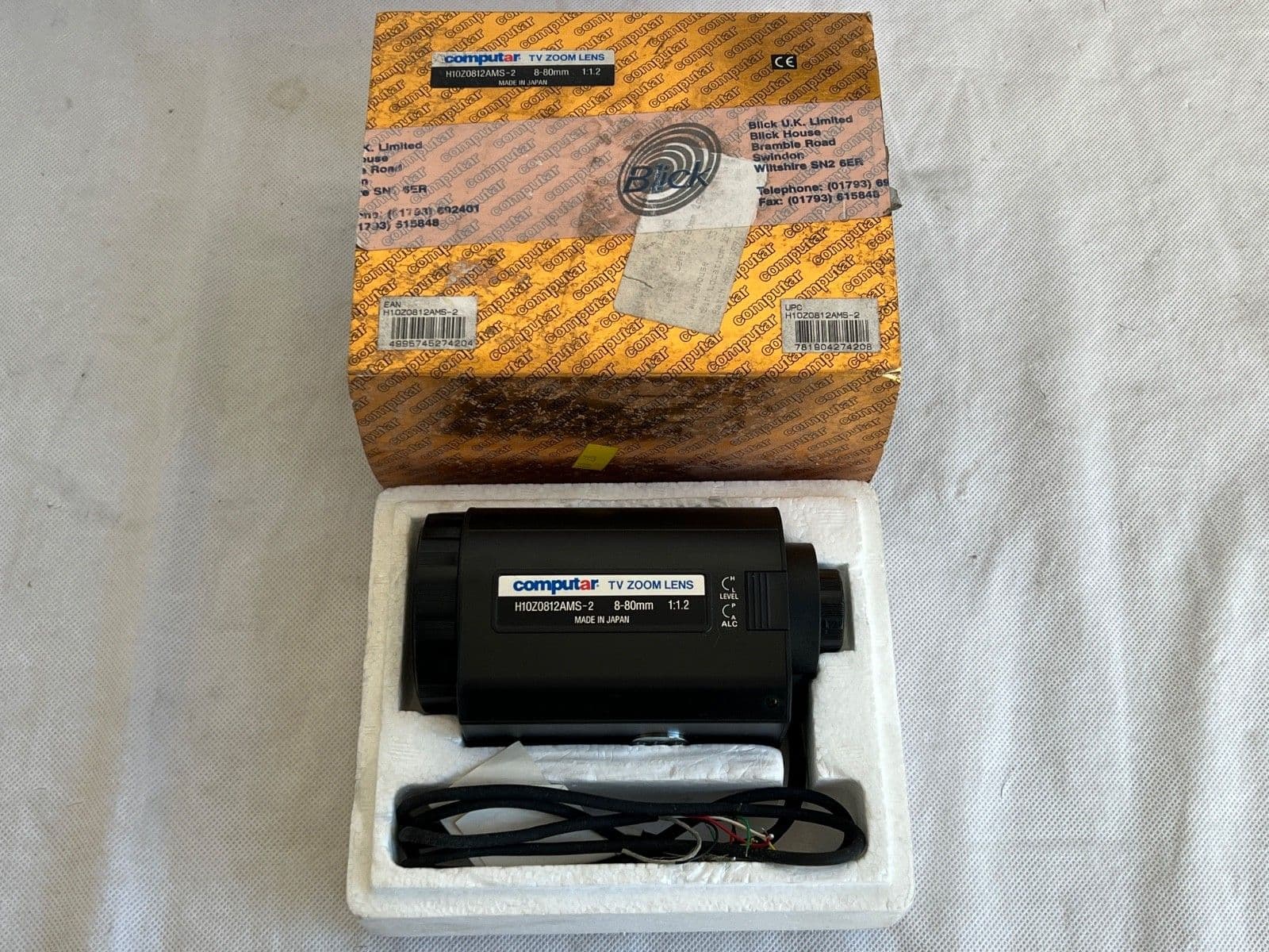Computar H10Z0812AMS-2 TV Zoom Lens 8-80mm 1 1 2 D6C