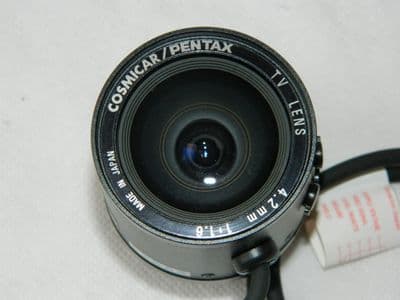 Cosmicar Pentax C60405 Tv Lens, 4.2mm, 1/2