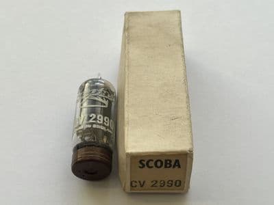 CV2990 Vintage Scoba Sharp Cut-Off Pentode Radio Valve RF 50MHz, 6.3V, 0.3A [3R1C, EC36]