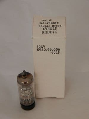CV4025, EB91, 6AL5, Mullard Valve, VHF Double Diode [1R12E]