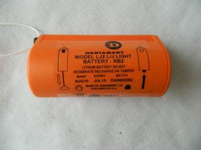 Daniamant Liferaft Light Battery Light Lithium RB2, Model: LJ2 L1J [1R8B]