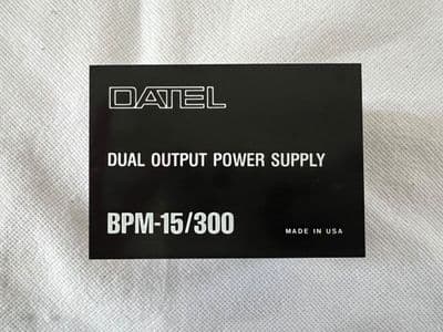 Datel BPM-15/300 Dual Output Power Supply, 15v, 300mA [D5C]