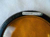 Downward Front Domed Amber Orange Identification Lamp Light Cover 5C/3465 [1R1D]