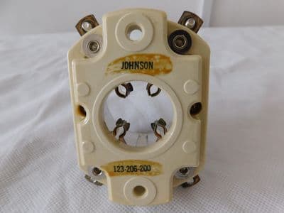 EF Johnson 4 Pin Electron Tube Socket, 123-0206-200 [D4C]