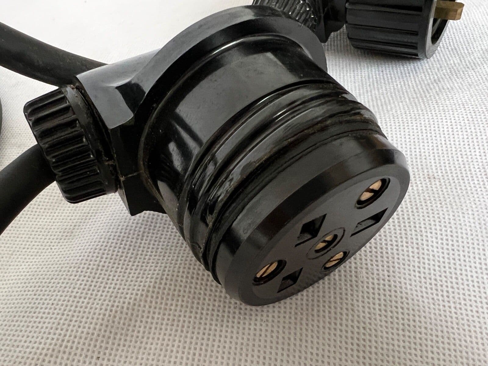 Festoon Power Outlets Ex Army Generator Extension Power Cable With 3 Pin Festoon Plugs 240V D5E