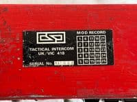 Ex Army UK/VIC 418 Tactical Intercom Unit [D4E]